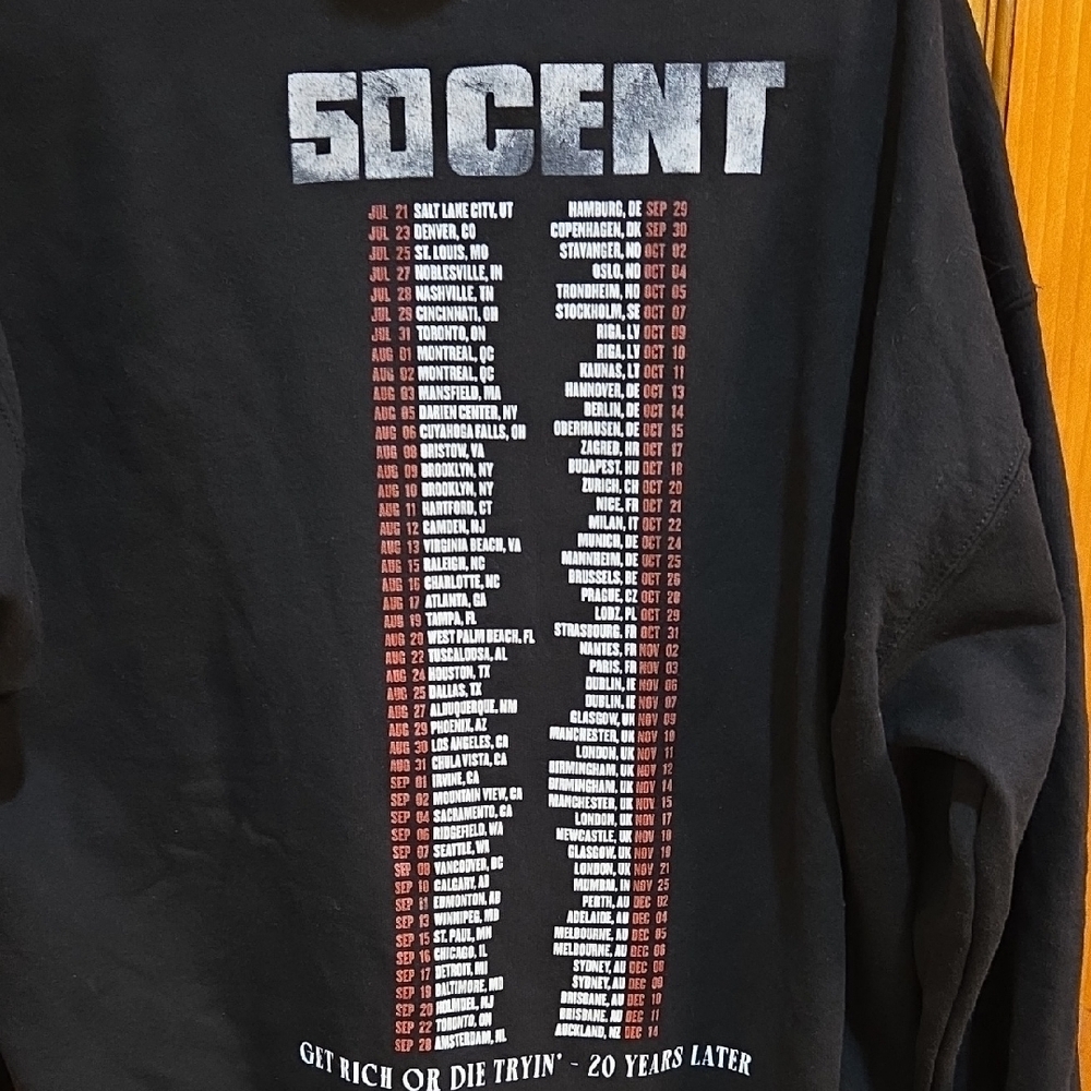 50 Cent Black Graphic Hoodie - Picture 3 of 6